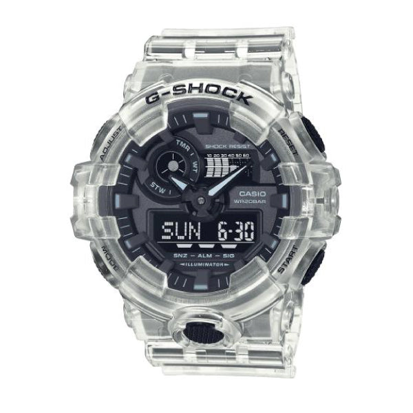 RELOJ G-SHOCK PREMIUM TRANSPARENTE NEGRO G-S-38