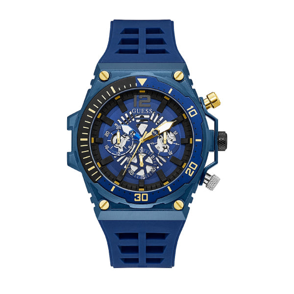 RELOJ GUESS SILICONA AZUL GW0443G1 GUE-12