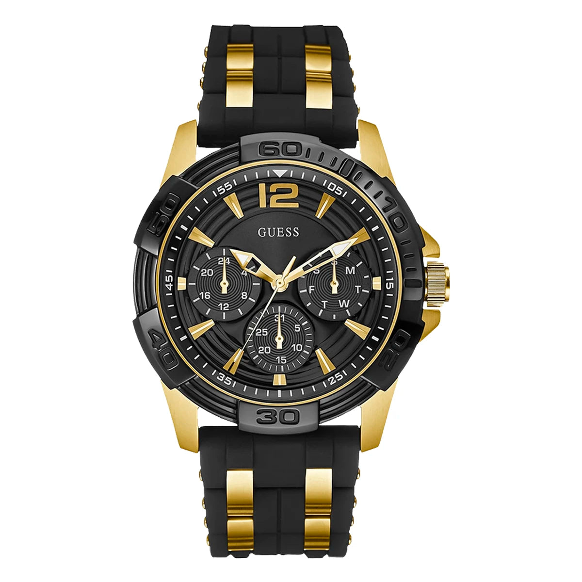 RELOJ GUESS NEGRO CON DORADO GW0234G3 GUE-19