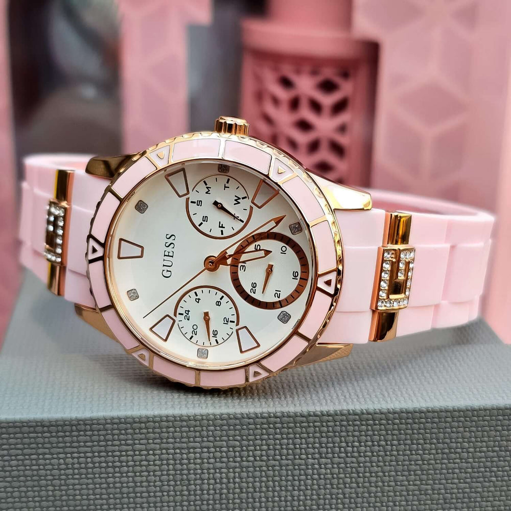 Reloj Guess W1157L6 Mujer Rosado y Blanco