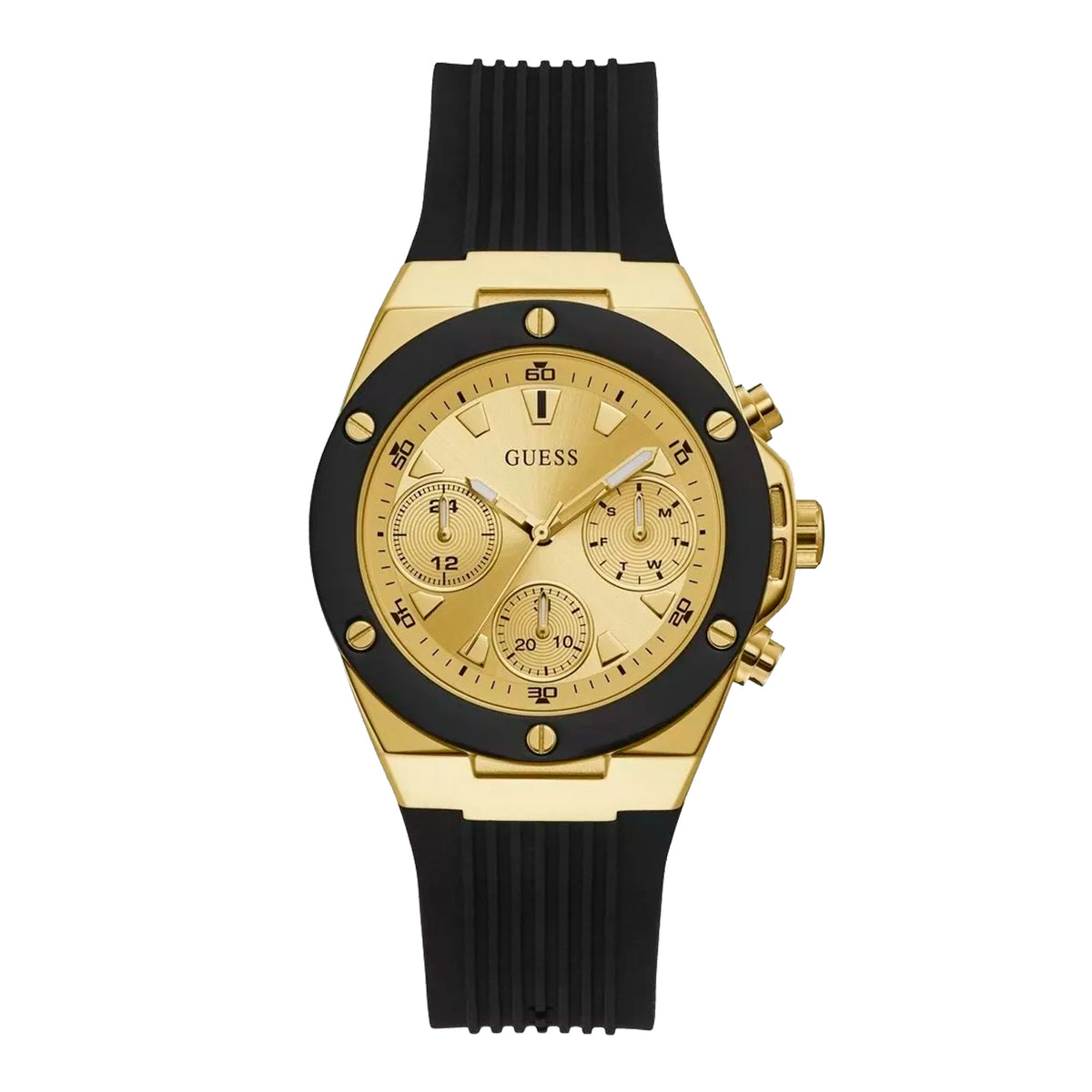 RELOJ NEGRO DORADO GW0030L2 GUE-M-17