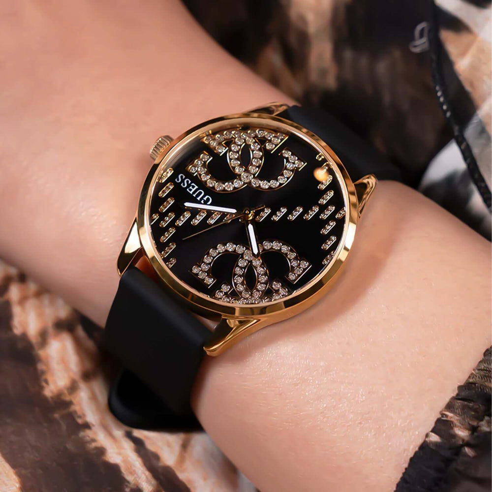 Reloj Guess GW0755L3 Mujer Negro y Dorado