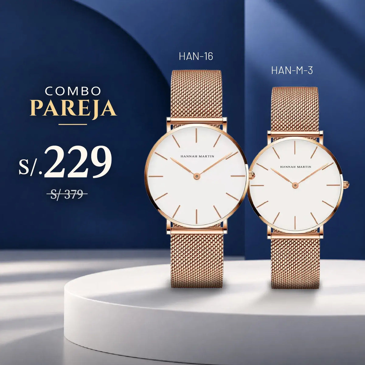 Relojes para Pareja: Hannah Martin HAN-16 y HAN-M-3