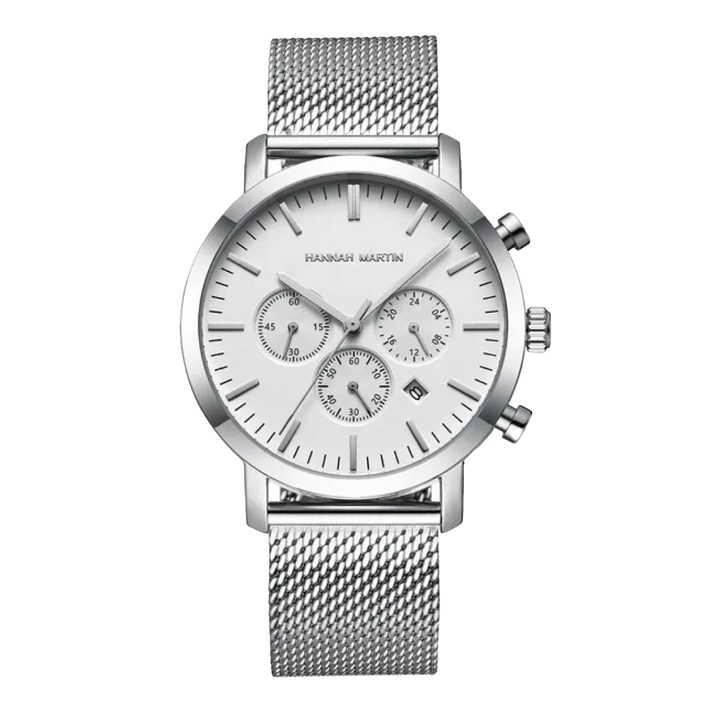 RELOJ HANNAH MARTIN MALLA PLATEADO HAN-21