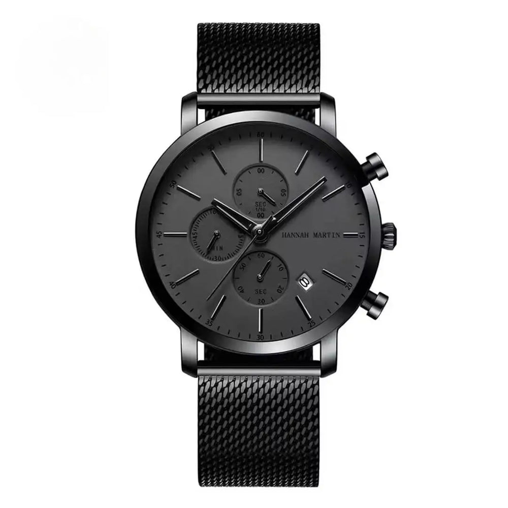 Reloj Hannah Martin Hombre Acero Negro | HAN-24