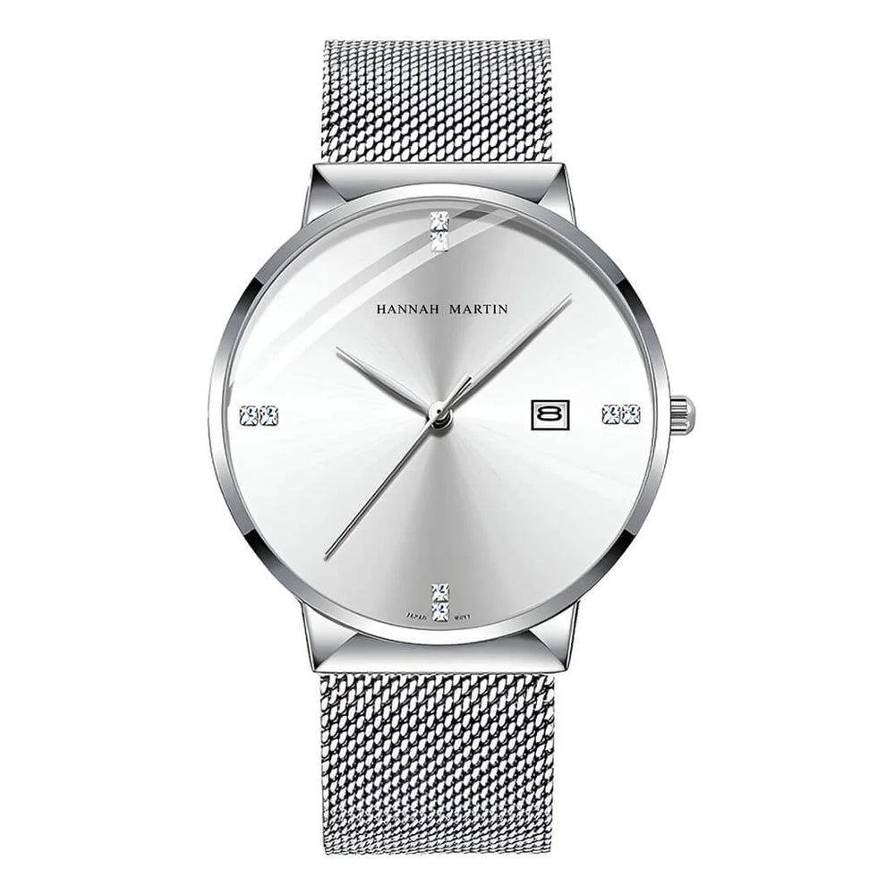 Reloj Hannah Martin Hombre Acero Blanco | HAN-28