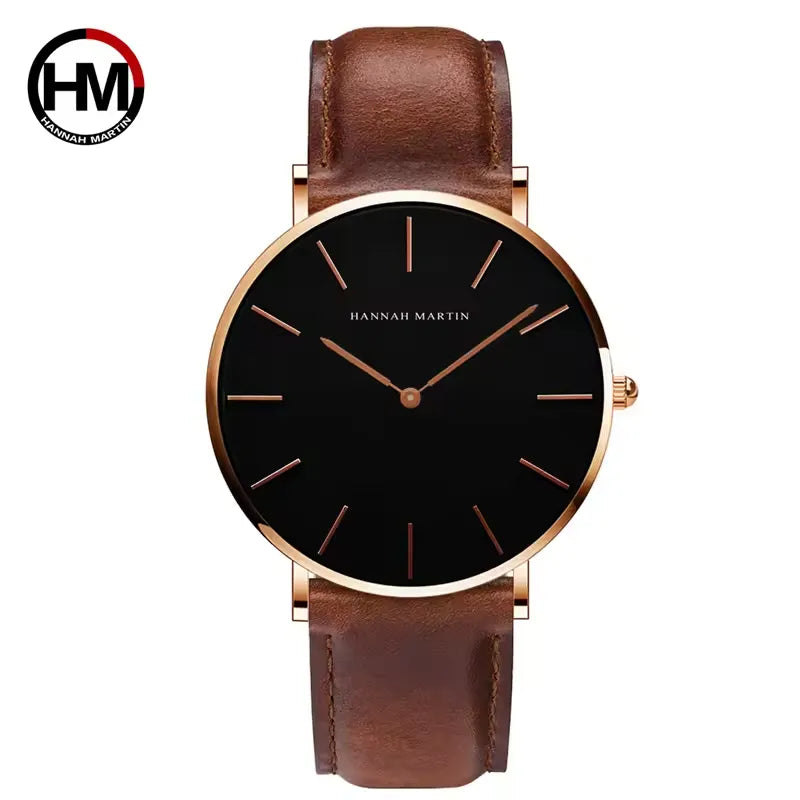 Reloj Hannah Martin HAN-33 Hombre Cuero Marrón