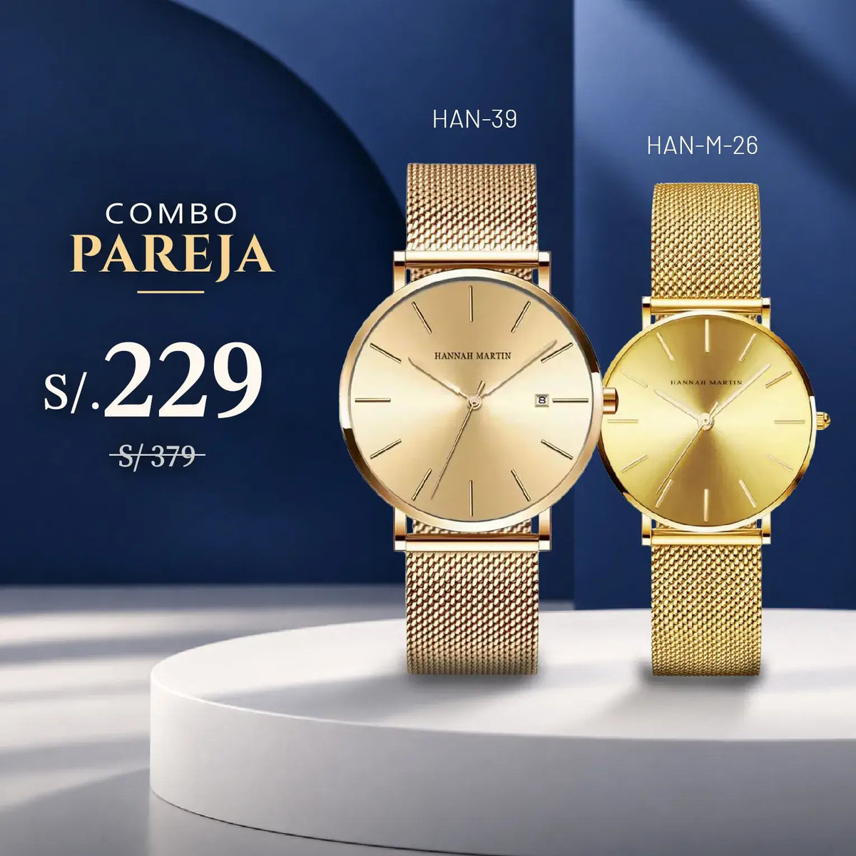 Relojes para Pareja: Hannah Martin HAN-39 y HAN-M-26