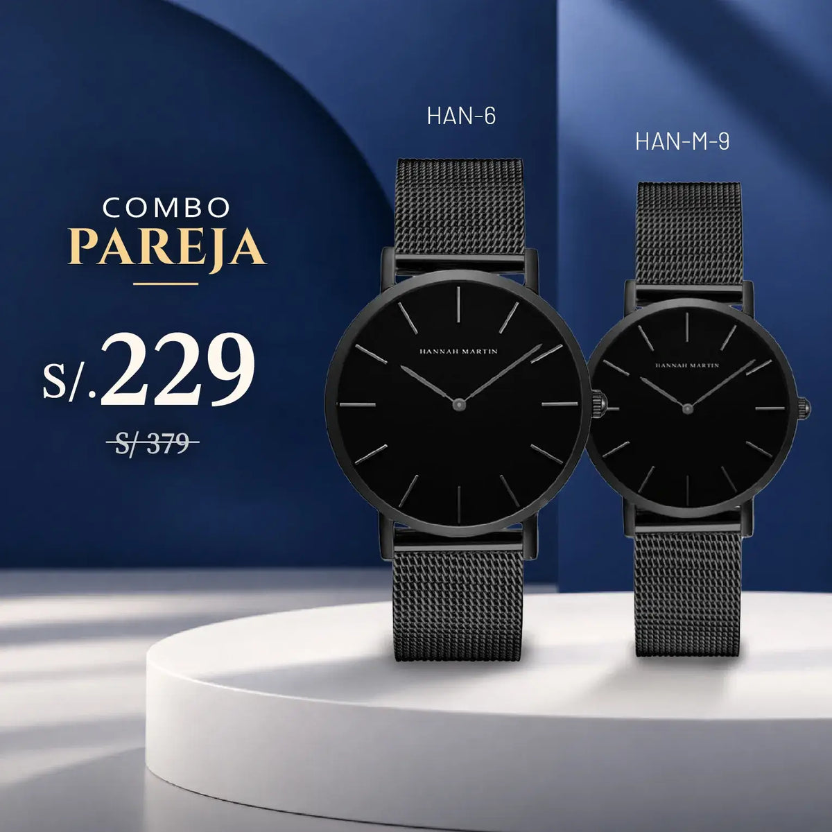 Relojes para Pareja: Hannah Martin HAN-6 y HAN-M-9