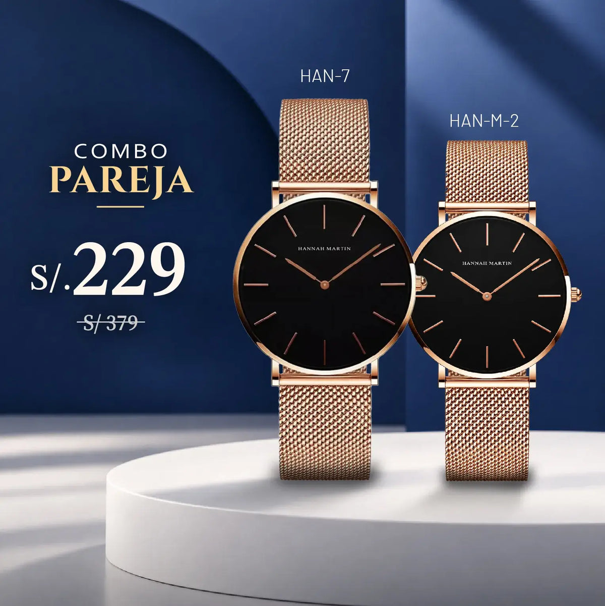 Relojes para Pareja: Hannah Martin HAN-7 y HAN-M-2