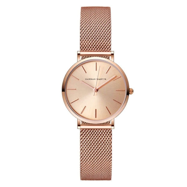 RELOJ HANNAH MARTIN MALLA ORO ROSA HAN-M-1