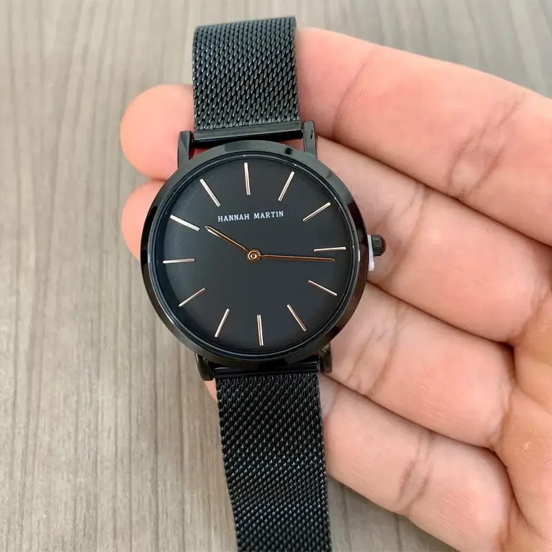 Reloj Hannah Martin HAN-M-17 Mujer Acero Negro