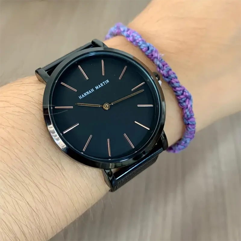 Reloj Hannah Martin HAN-M-17 Mujer Acero Negro