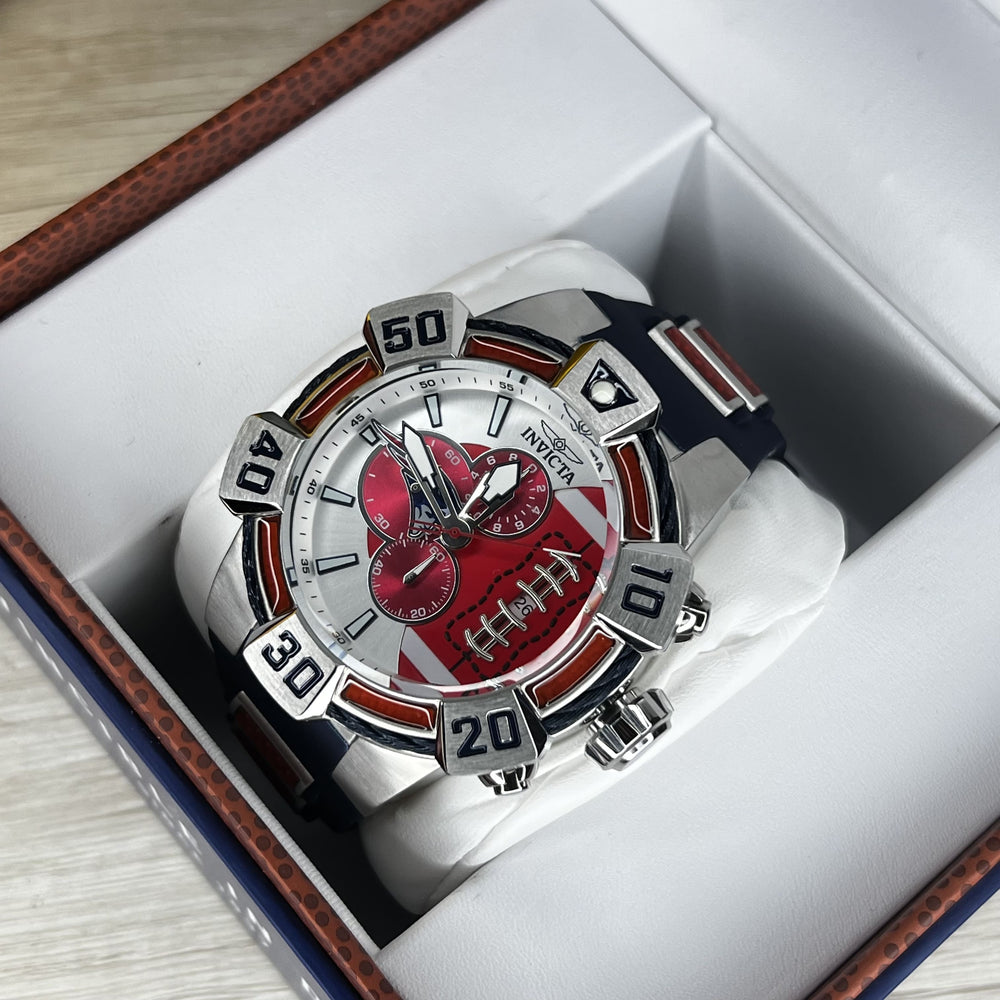 Reloj Invicta NFL New England 41573 Hombre Azul y Rojo