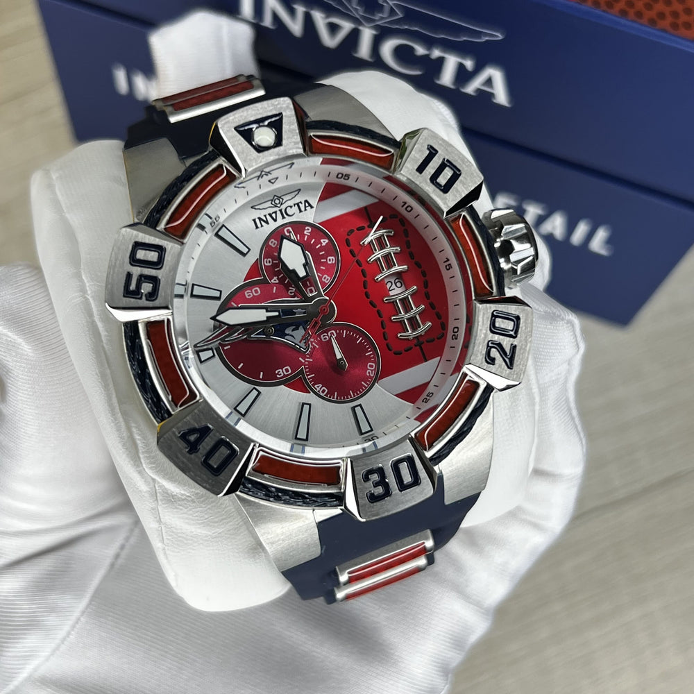 Reloj Invicta NFL New England 41573 Hombre Azul y Rojo