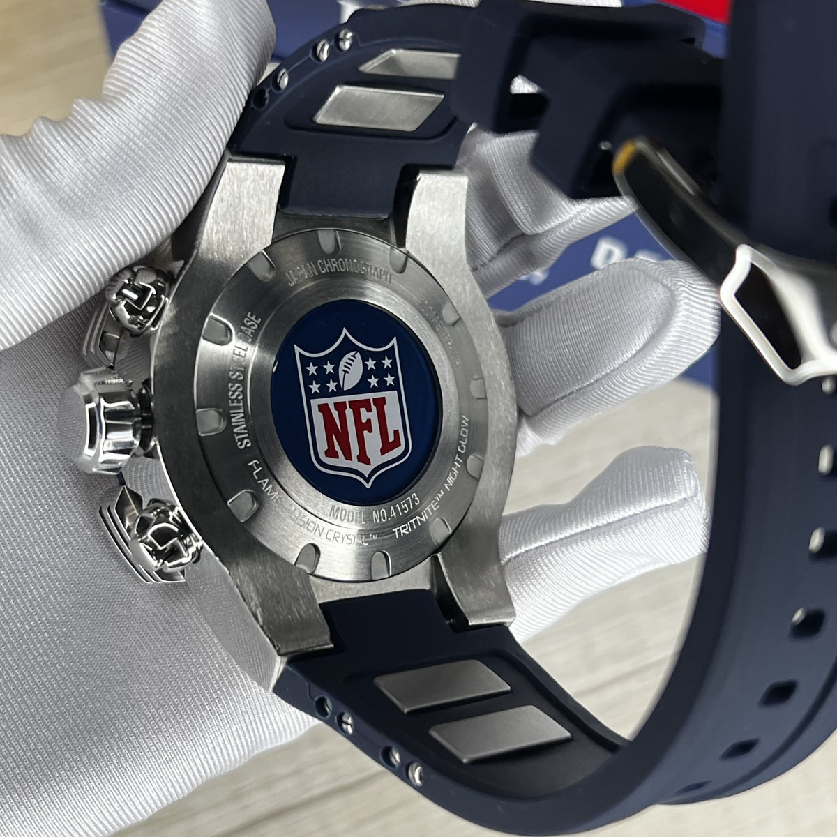 Reloj Invicta NFL New England 41573 Hombre Azul y Rojo