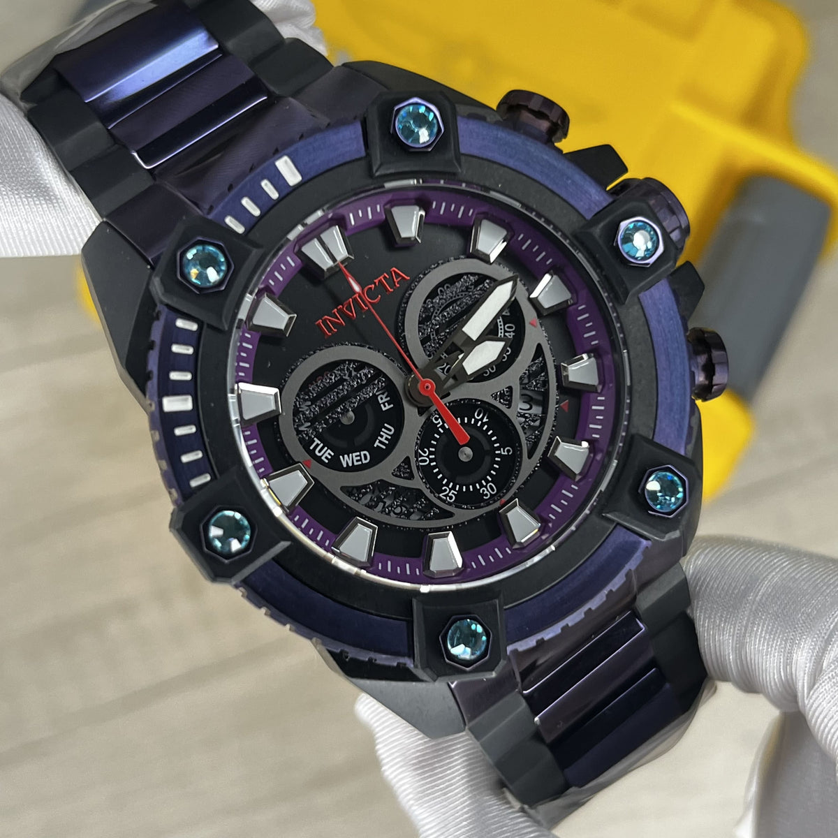 Reloj Invicta Coalition Forces 46657 Hombre Acero Morado