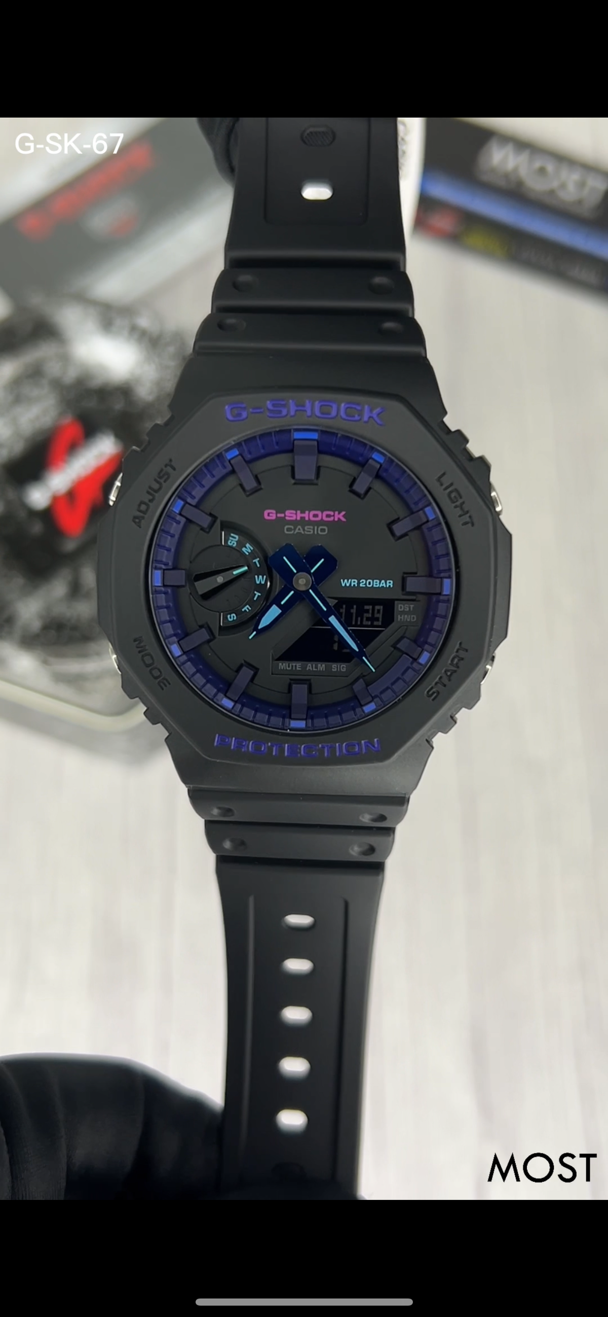 RELOJ G-SHOCK NEGRO GA-2100VB-ACR 1A G-SK-67