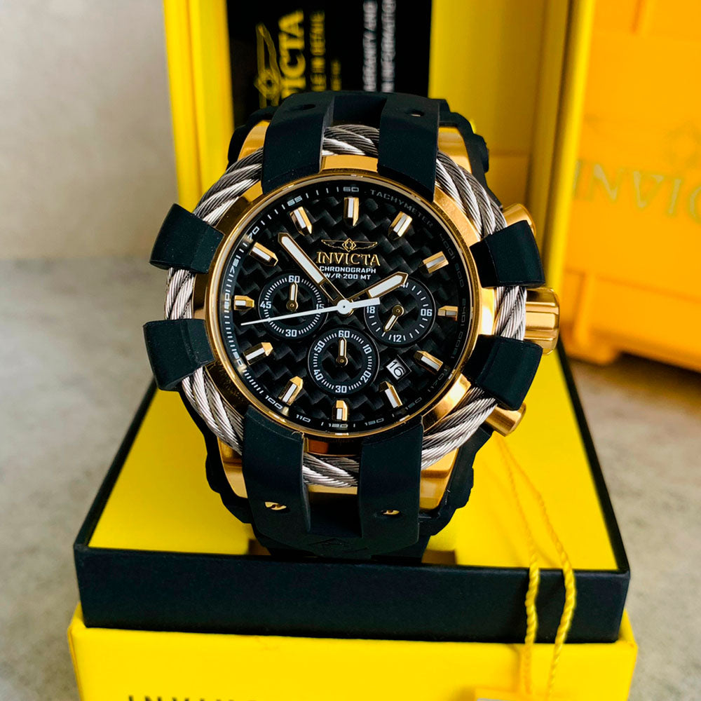 RELOJ INVICTA BOLT GRIS CON DORADO Y NEGRO 23860 INV-150