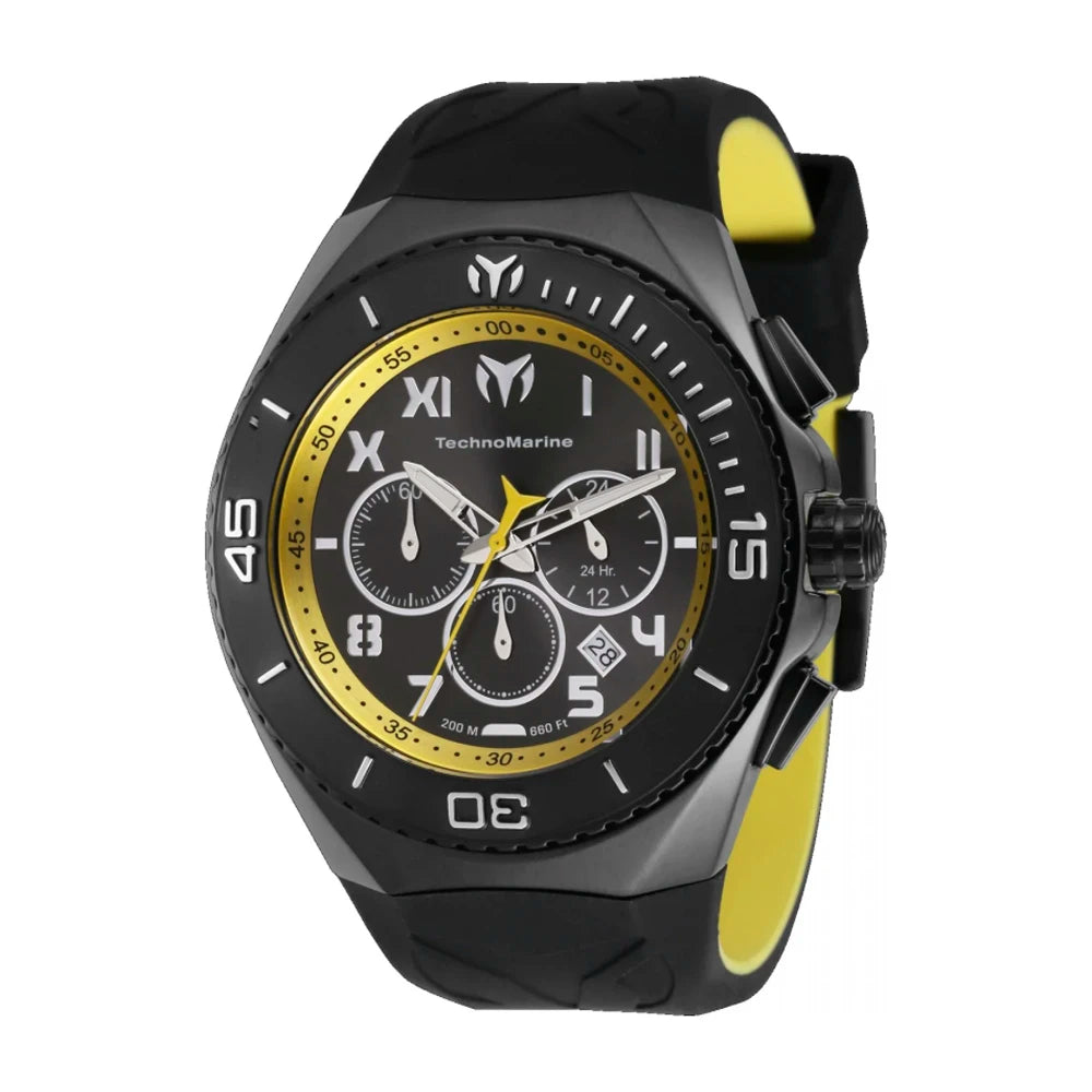 RELOJ INVICTA TECHNOMARINE MANTA AMARILLO CON NEGRO 221045 INV-163