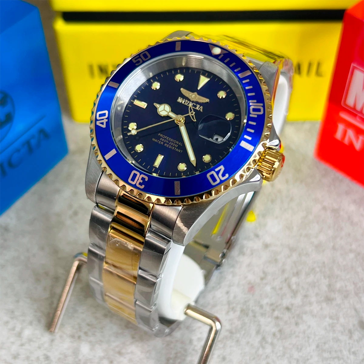 RELOJ INVICTA PRO DIVER AZUL CON PLATEADO 26972 INV-184