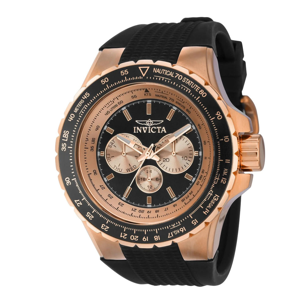 Reloj Invicta Aviator 39265 Hombre Deportivo Negro