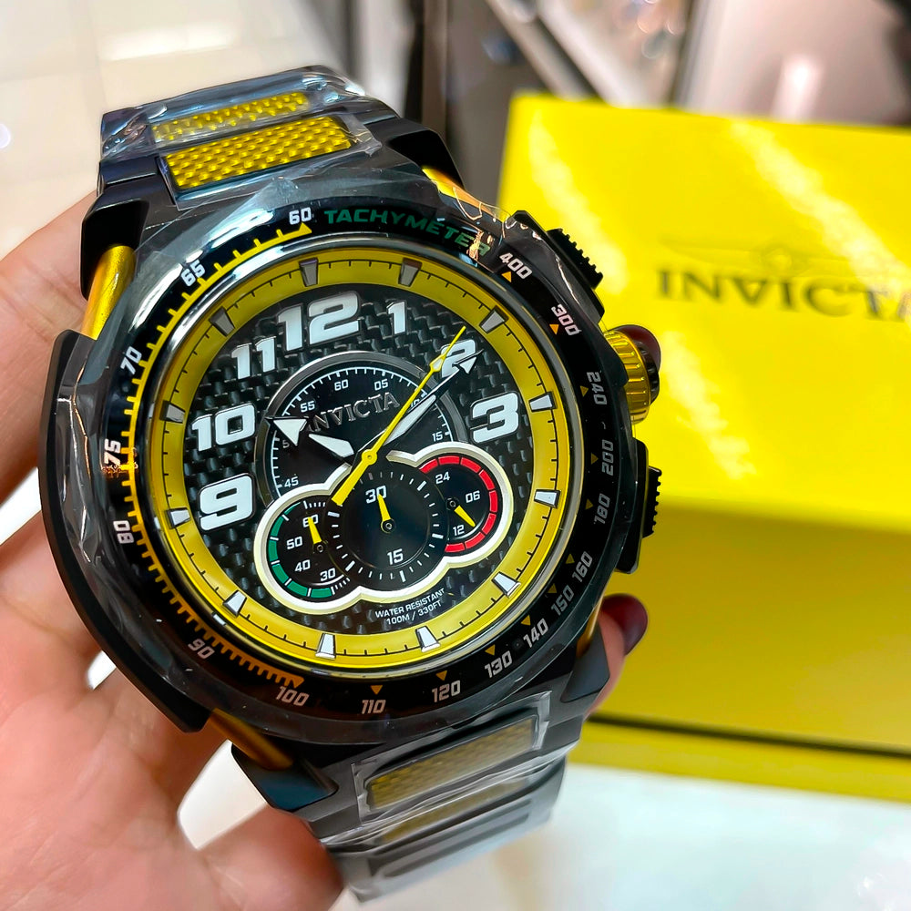 Reloj Invicta S1 Rally 43784 Hombre Deportivo Negro
