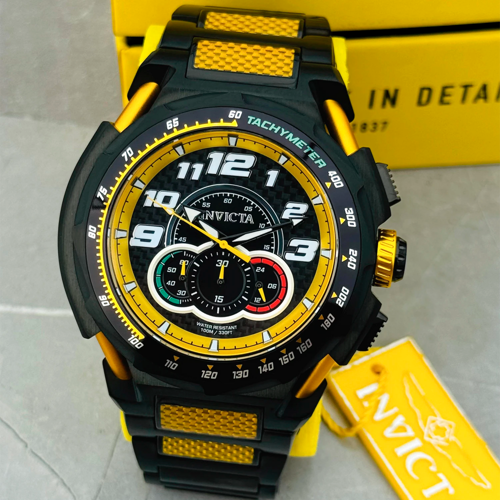 Reloj Invicta S1 Rally 43784 Hombre Deportivo Negro