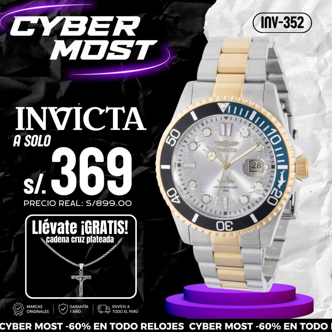 Reloj Invicta Pro Diver 44709 Hombre Acero Multicolor