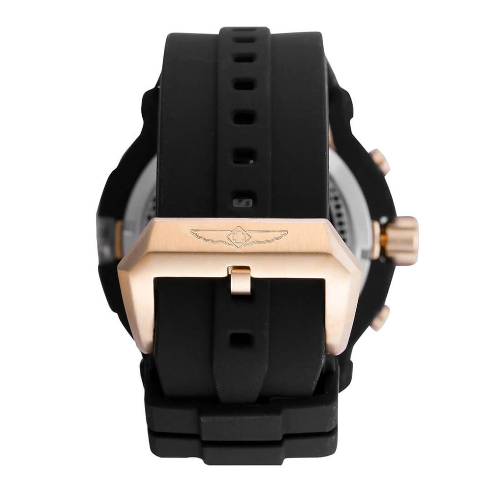 Reloj Invicta Bolt 40145 Hombre Negro y Oro Rosa | INV-378