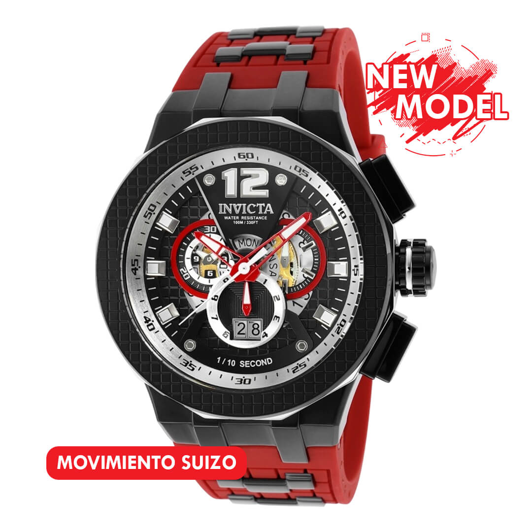 Reloj Invicta Speedway 37953 Hombre Deportivo Rojo