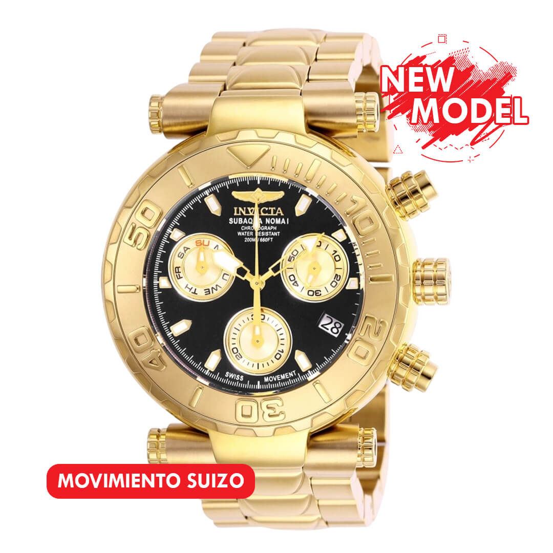 Reloj Invicta Subaqua 25800 Hombre Acero Dorado