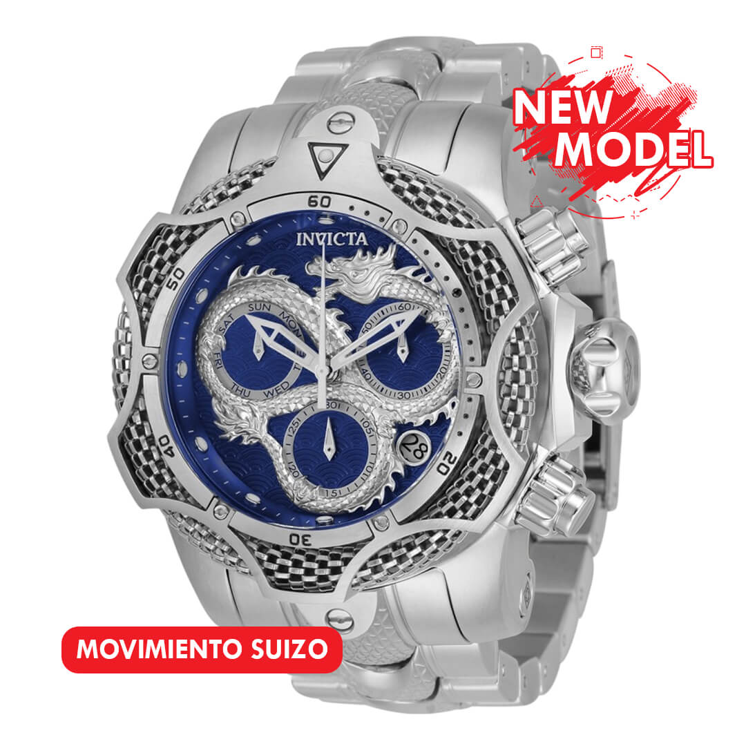 Reloj Invicta Reserve Venom 31508 Hombre Acero Plateado