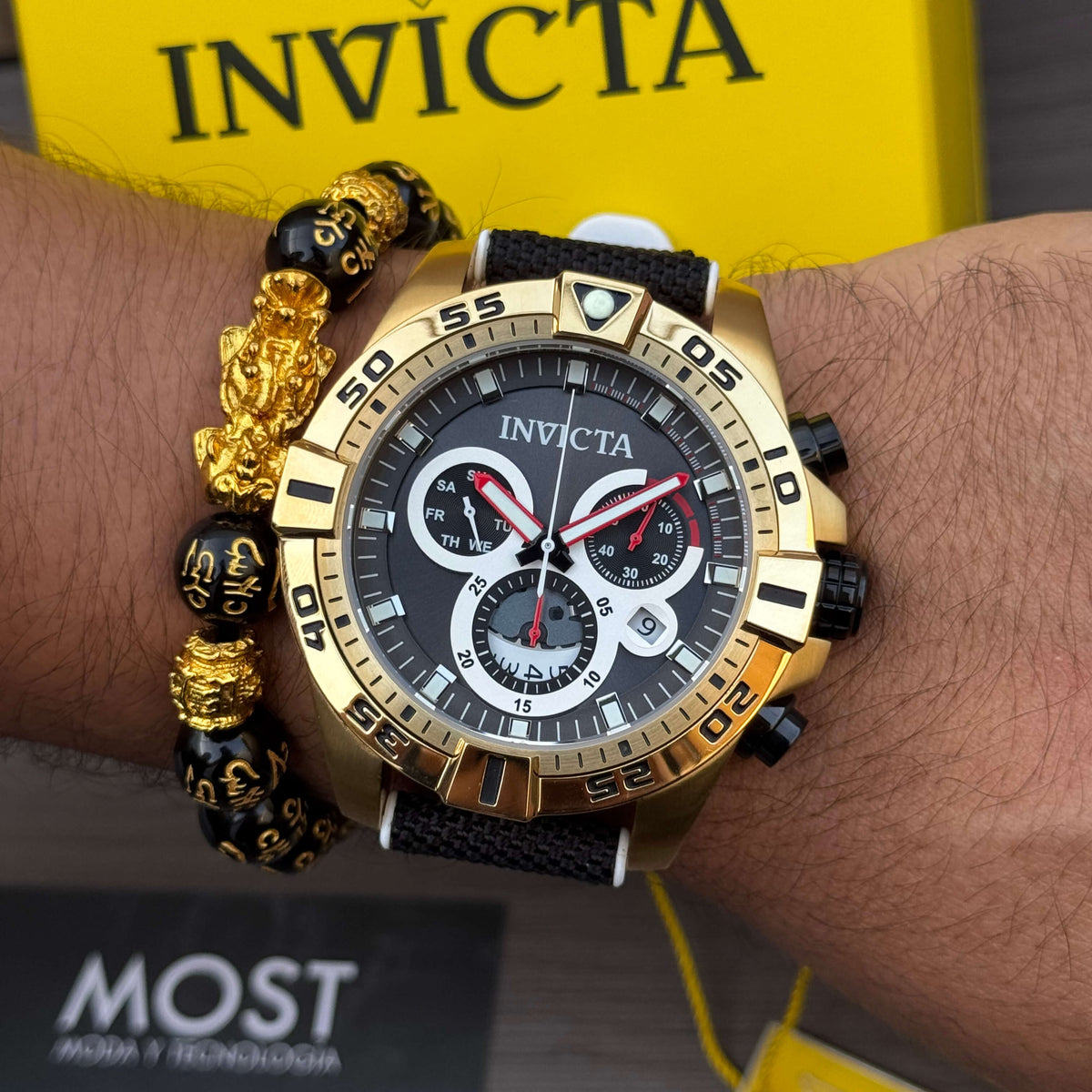 Reloj Invicta S1 Rally 46651 Hombre Deportivo Negro