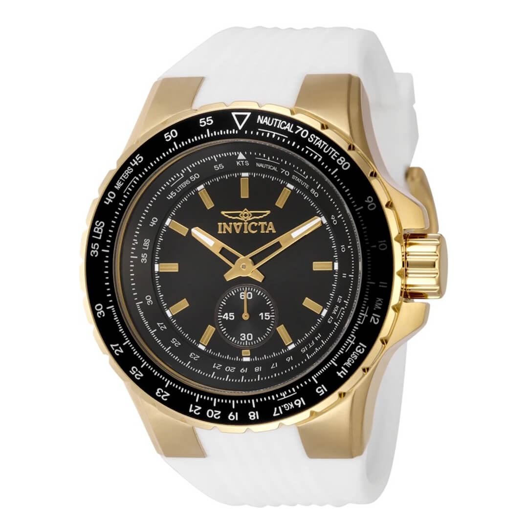 Reloj Invicta Aviator 49324 Hombre Deportivo Blanco