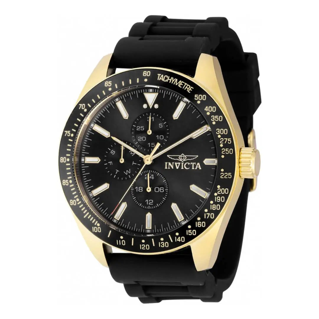 Reloj Invicta Aviator 38404 Hombre Deportivo Dorado | INV-437
