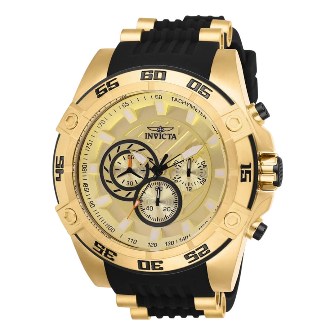 Reloj Invicta Speedway 25507 Hombre Negro y Dorado