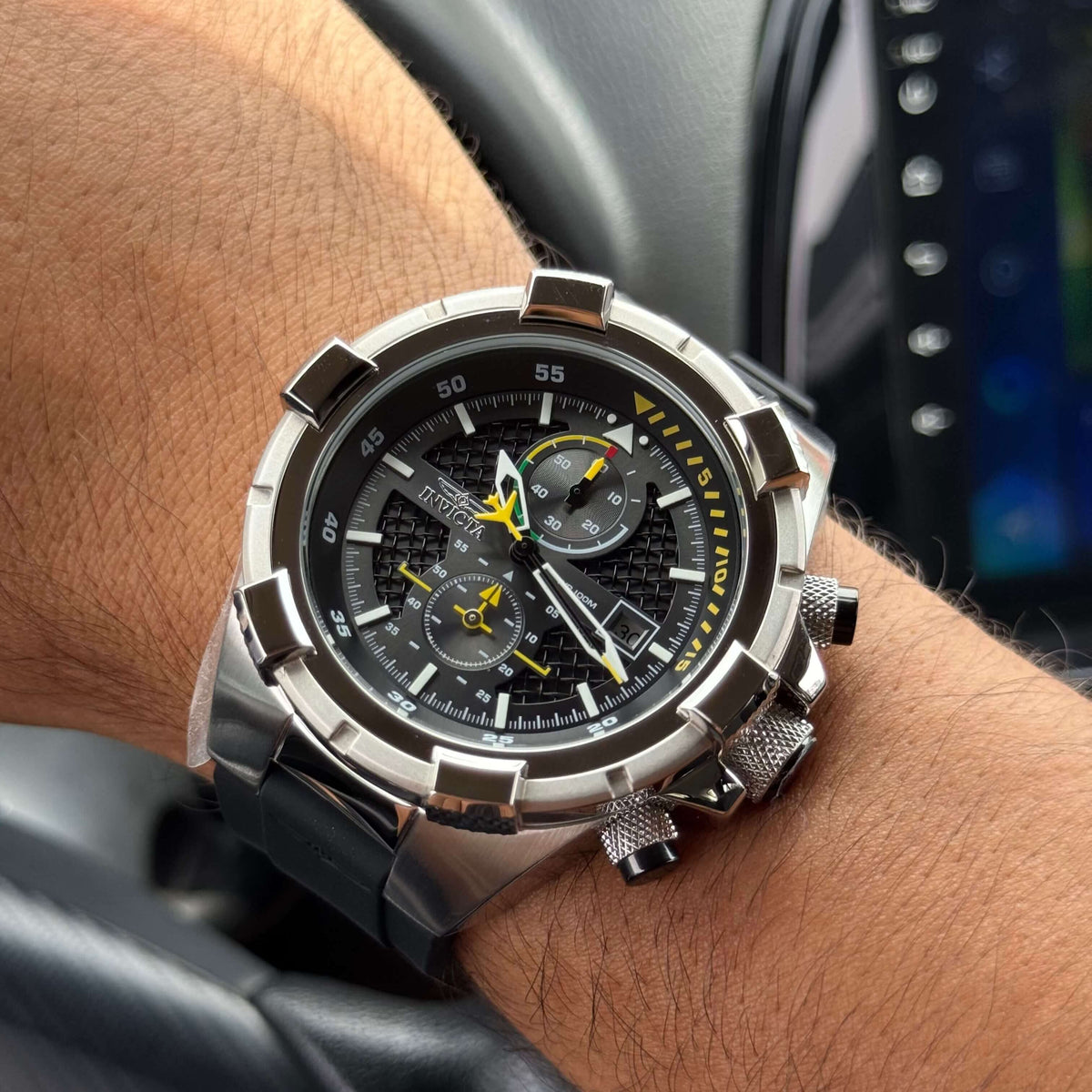 Reloj Invicta Aviator 28102 Hombre Deportivo Negro | INV-476