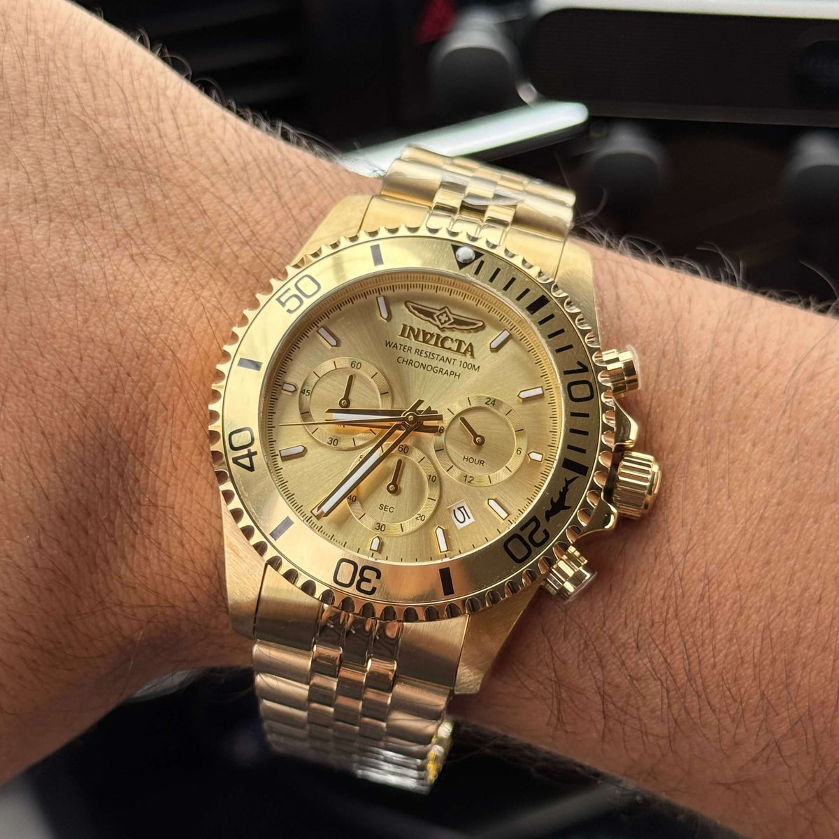 Reloj Invicta Pro Diver 48382 Hombre Acero Dorado