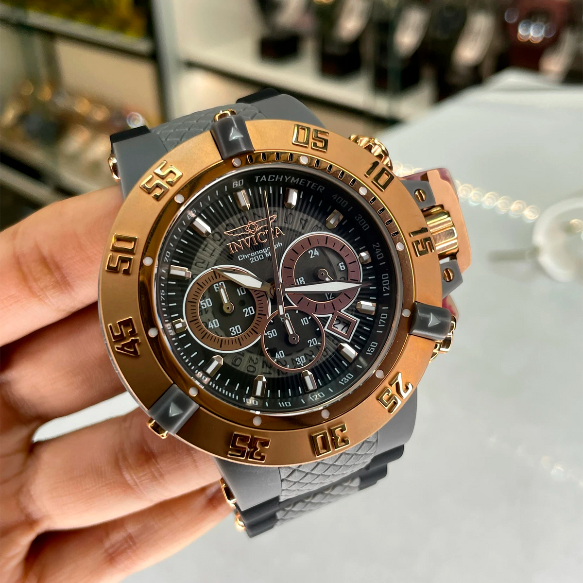 Reloj Invicta Subaqua Noma III 0932 Hombre Silicona Gris | INV-76
