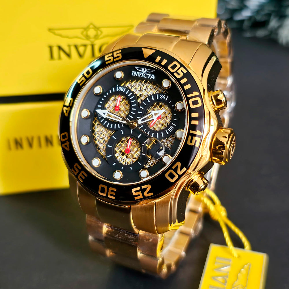 Reloj Invicta Scuba 19837 Hombre Acero Dorado