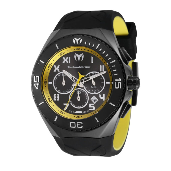 RELOJ INVICTA TECHNOMARINE MANTA AMARILLO CON NEGRO 221045 INV-163