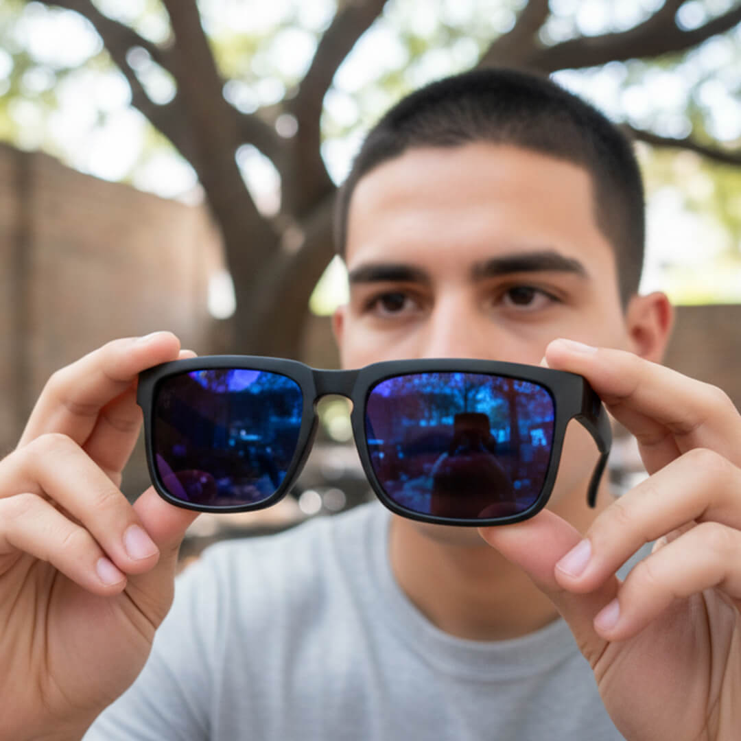 Lentes de Sol GAF-9 Hombre Deportivo Negro