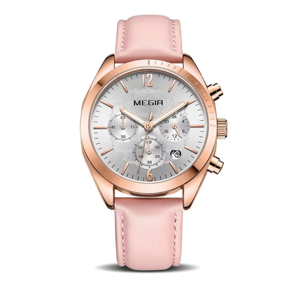 Reloj Megir MEG-M-2 Mujer Cuero Rosa