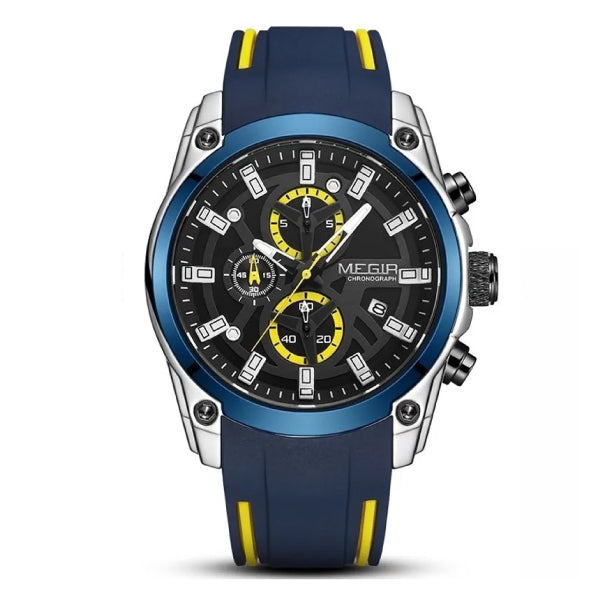 RELOJ MEGIR SILICONA AZUL MEG-1