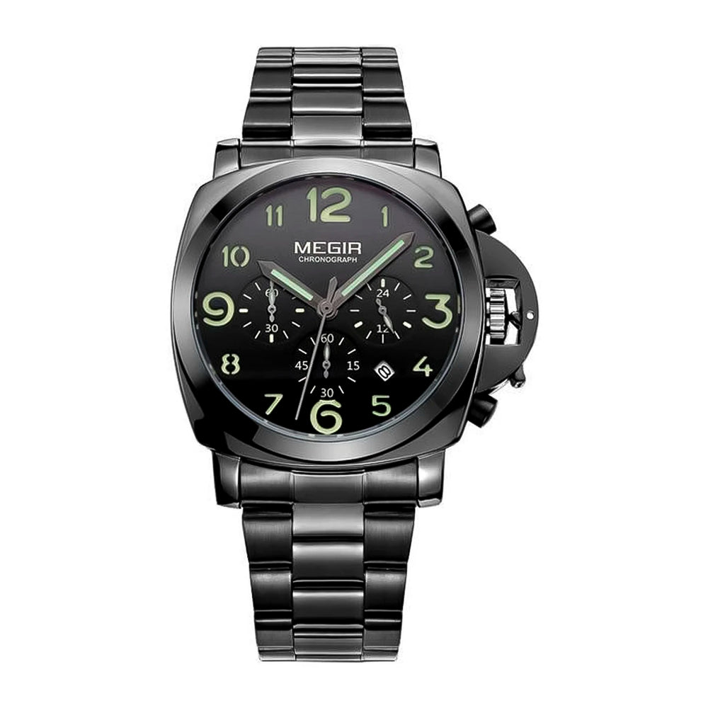 Reloj Megir MEG-54 Hombre Acero Negro