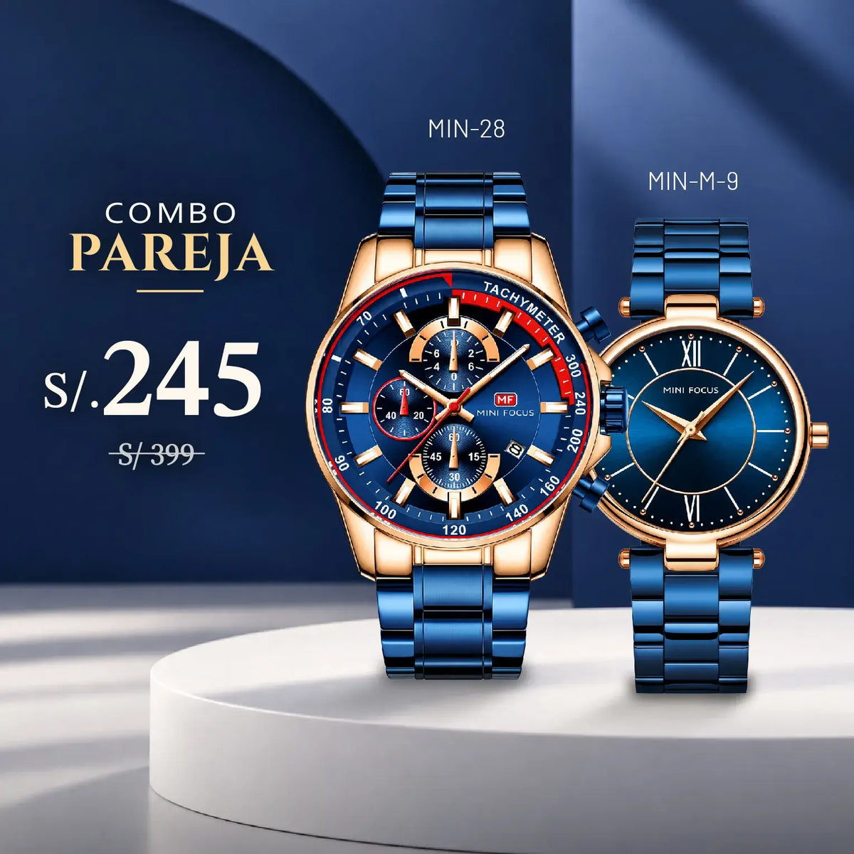 Relojes para Pareja: Mini Focus MIN-28 y MIN-M-9