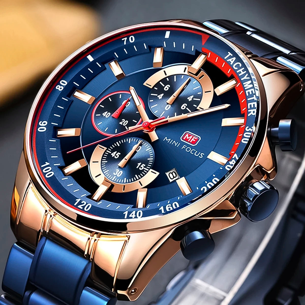 RELOJ MINIFOCUS ACERO AZUL MIN-28