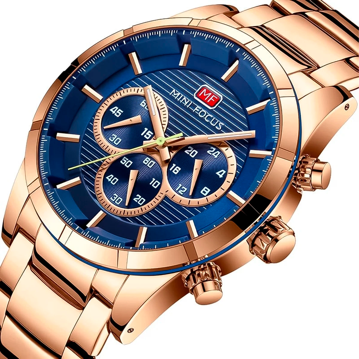 RELOJ MINIFOCUS ACERO COBRE AZUL MIN-30