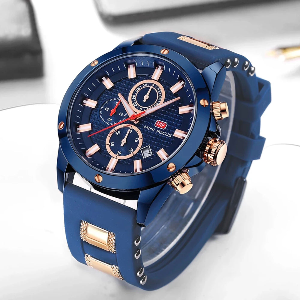 Reloj Minifocus MIN-7 Hombre Deportivo Azul